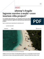 Can Lakshadweep's Fragile Lagoons Survive A Multi-Crore Tourism Villa Project - The Hindu