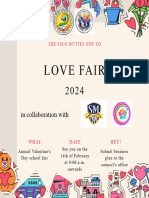 Vday Love Fair Poster Announcement
