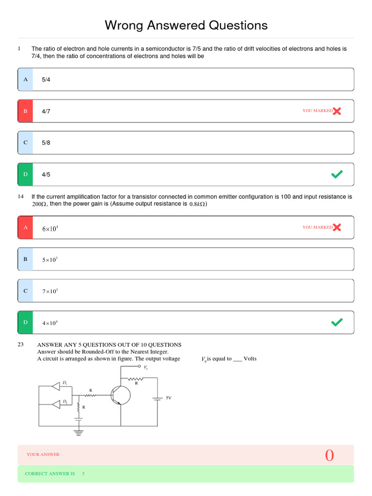 Semiconductor and Transistor Questions | PDF | Bipolar Junction ...
