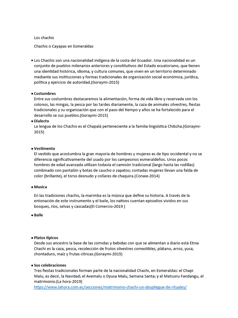 Los Chachis | PDF