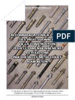 Chevilles Metalliques Regles-Professionnelles 1999-1