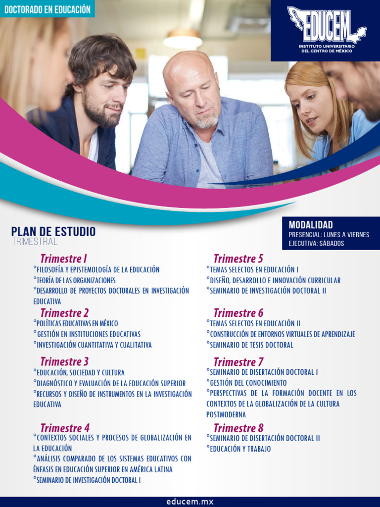 Plan de Estudios Doctorado en Educacion | PDF | Plan de estudios ...