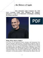 Белеков Азимбек Steve Jobs the History of Apple
