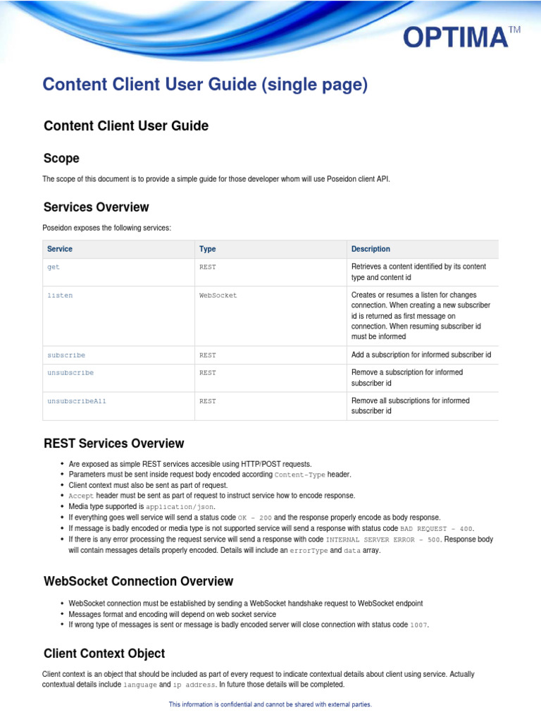 Poseidon Client API User Guide | PDF | Representational State Transfer ...