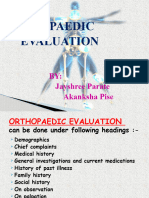 Ortho Evaluation