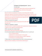 Chapter 3 Developmental Genetics Answers