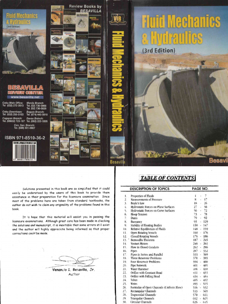 Fluid Mechanics Hydraulics | PDF | Pressure | Surface Tension