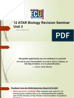 ATAR Biology Unit 3 Revision Seminar