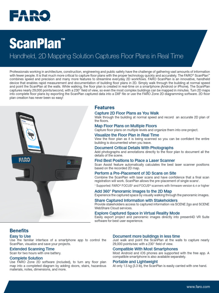 techsheet-faro-scanplan | PDF | Image Scanner | Smartphone
