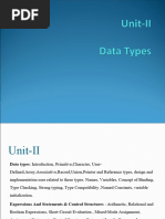 PPL Unit-II - Datatypes Final