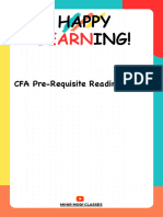CFA PreRequisite Readings FAQs