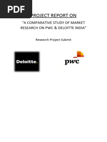 PROJECT REPORT ON Consultancy