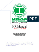HR Manual: Updated As On 01.05.2020