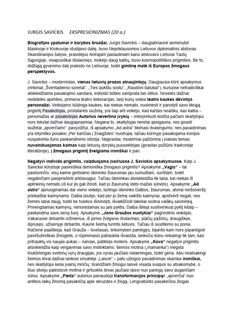 Jurgis Savickis | PDF
