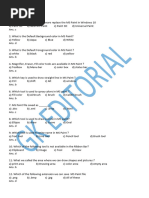 Notepad MCQ Questions and Answers | PDF | Keyboard Shortcut | Software