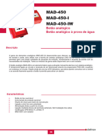 FT Botoneira Analógica Endereçável MAD-451-I Com Isolador DETNOV PT