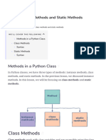 9 Class Methods and Static Methods