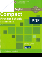 B2 Compact First For Schools Teacher's Book 2014 92p