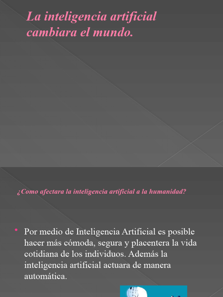 La Inteligencia Artificial Cambiara El Mundo | PDF | Inteligencia ...