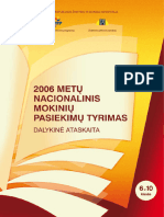 Dalykine Ataskaita 2006