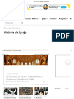 História Da Igreja - BIBLIOTECA DO PREGADOR