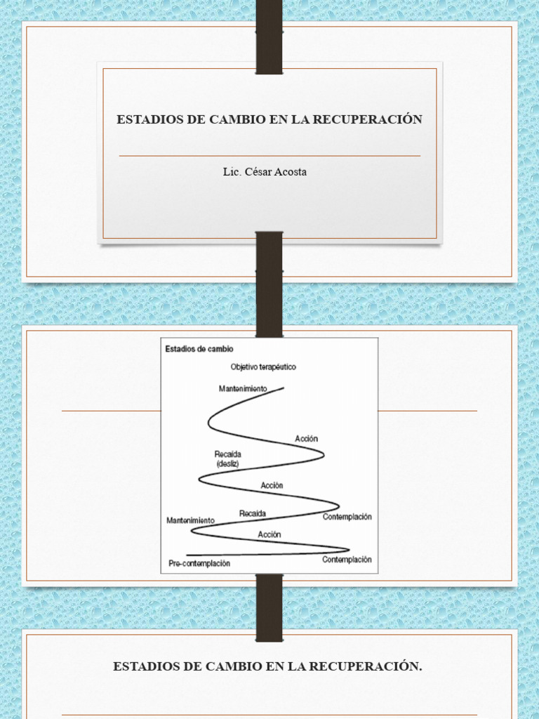 Estadios del Cambio en Adicciones | PDF | La dependencia de sustancias ...