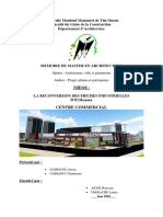 Université Mouloud Mammeri de Tizi-Ouzou Faculté Du Génie de La Construction Département D'architecture