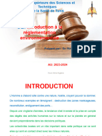 Introduction À La Réglementation Environnementale