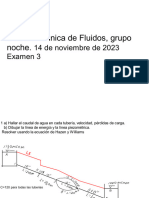 15 Clase Mecánica de Fluidos Noche 14 Noviembre 2023 Examen 3