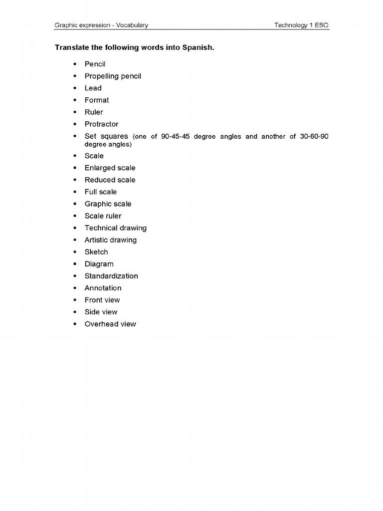 04 Graphic Representation - Vocabulary | PDF