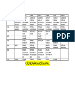 Cronograma Semanal