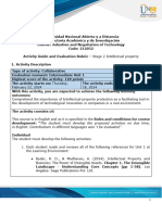 Activity Guide and Evaluation Rubric - Stage 2 - Intellectual Property