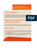 Anhanguera - Organização e Cronograma de Estudos para ENEM e Vestibular