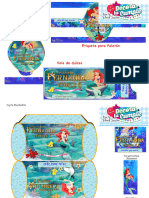 KIT PRINCESS ARIEL LA SIRENITA PARTE 2 - Decoratucumplemx