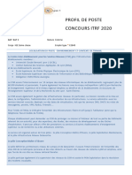 CISR - IGE Bap E - Fiche Profil de Poste Concours ITRF 2020