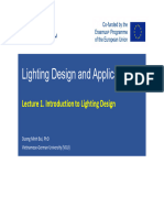 VGU - LightingDesignApplication - Lecture1 - M3.1 Introduction To Lighting Design - P1