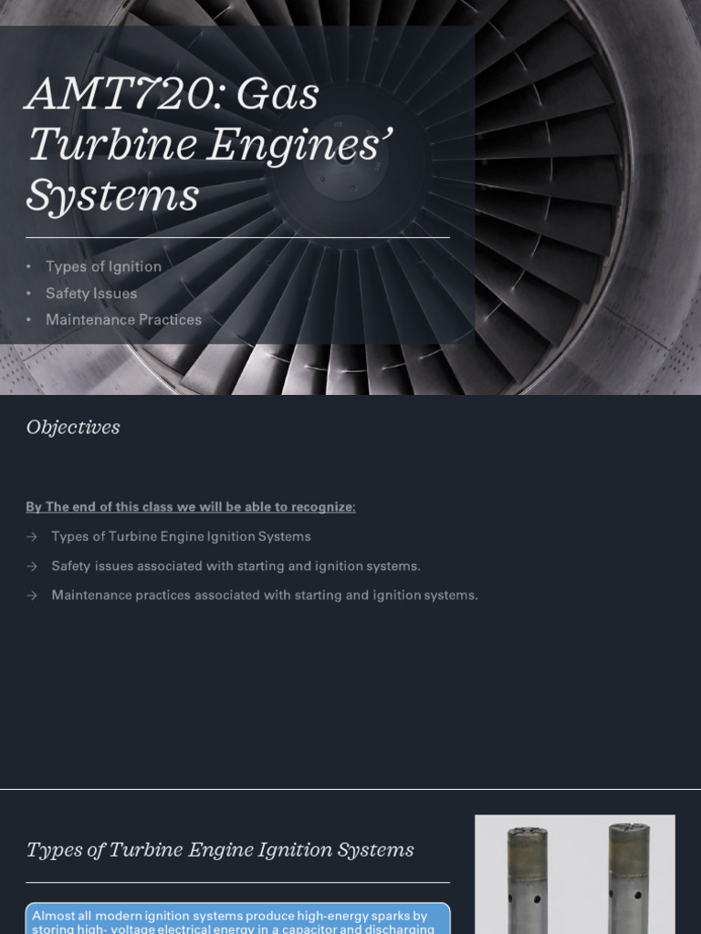 Gas Turbine Engine Ignition Systems | PDF | Ignition System ...
