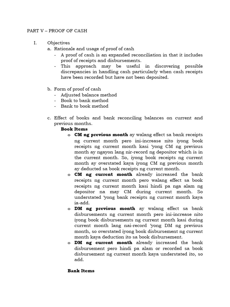 Proof of Cash Reconciliation Guide | PDF | Economies | Corporations
