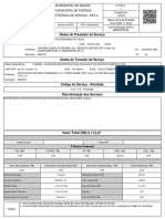 Dados Do Prestador de Serviço: Data e Hora de Emissão 15/01/2024 11:00:41 Cod Verificação NFS-e Mwxkvsa6E