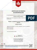 Certificado de Reserva de Denominacion MP BDP 01.12.2023