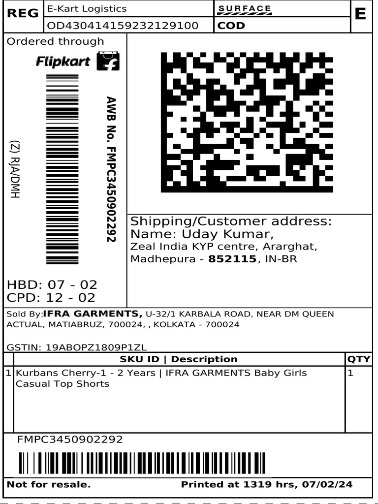 E-Kart Logistics Shipment Details | PDF | Public Law | Governance