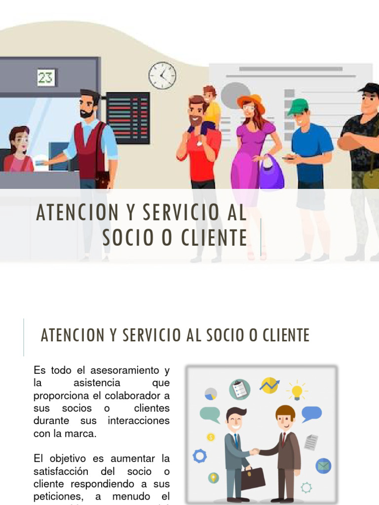 Atención y Servicio Al Socio o Cliente | PDF | Cliente | Los consumidores