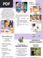 Folleto Aceites Esenciales Minimalista Morado