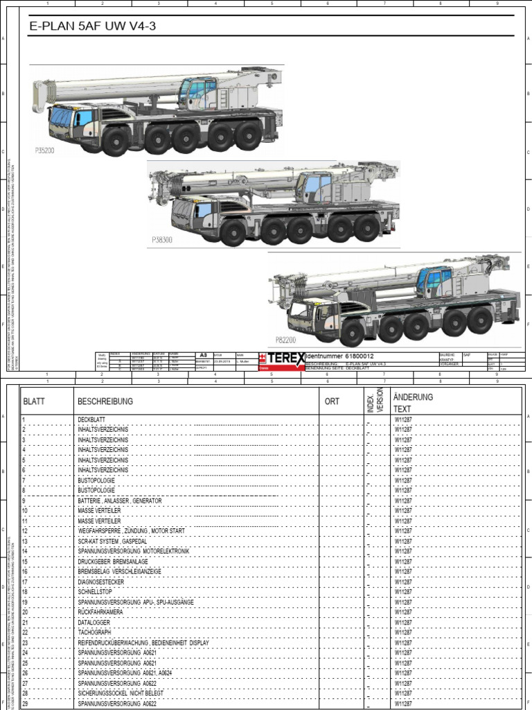 E-Plan 5af Uw V4-3: Identnummer 61800012 | PDF