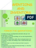 Inventions and Inventors