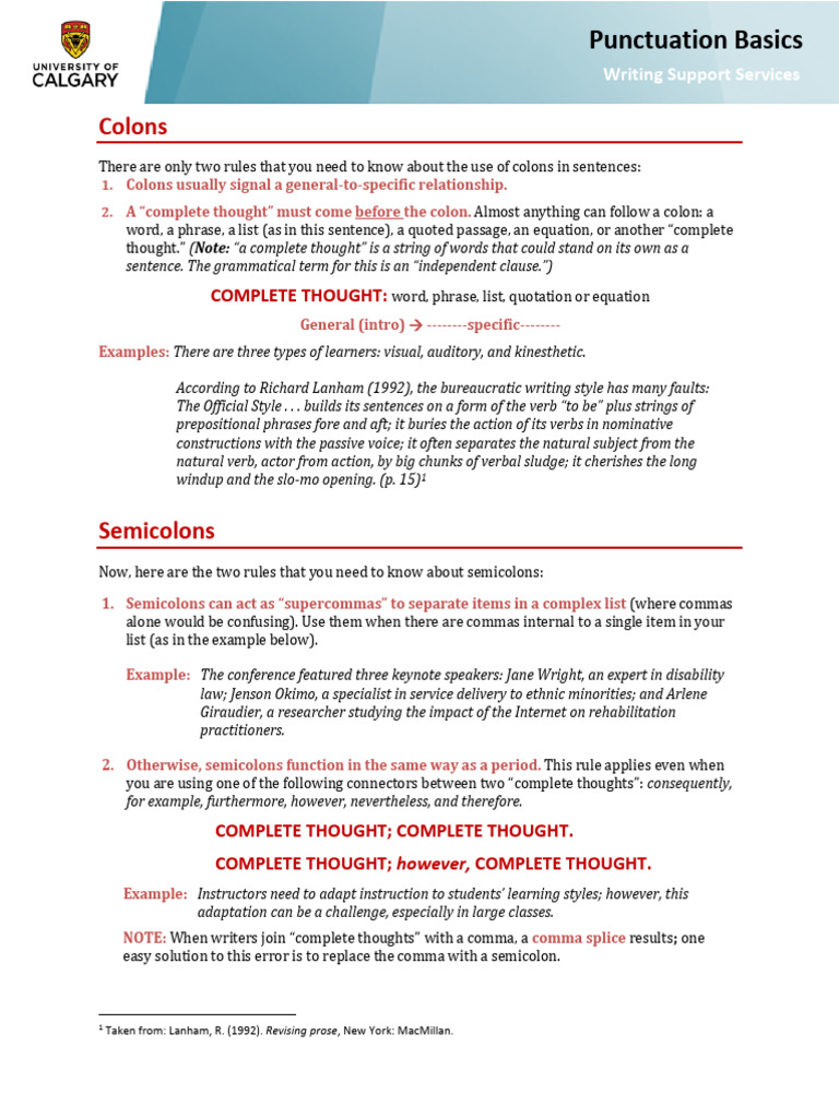 Understanding Colon Usage in Writing | PDF | Comma | Sentence (Linguistics)