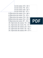 Suma y Resta de Dos Digitos