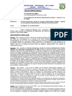 Opinion Legal #026-2013 Declaración Jurada Silencio Administrativo Consorcio Vial Sierra Sur.