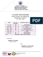 Class Program Primary Catch Up