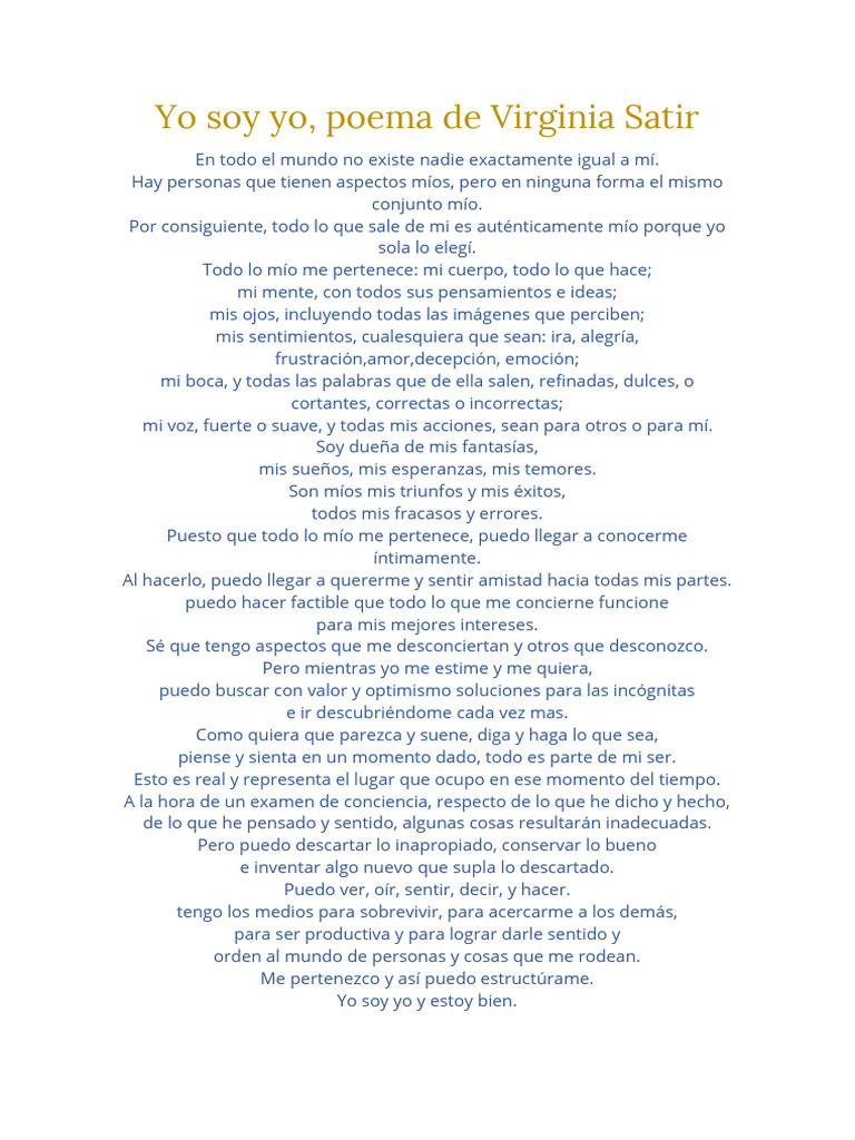 Virginia Satir 5 Basic Principles